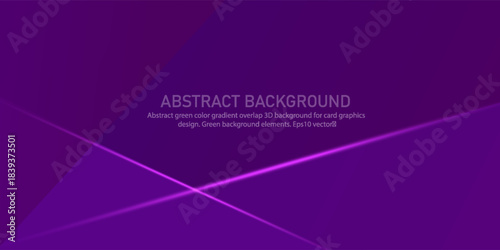 Abstract dark purple 3D background with overlap shadow and lights pattern. Modern design for graphic design. Eps10 vector