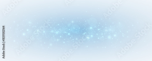 Magic sparks shimmer across particles and glistering vectors with stardust effects. Blue light, festive flares, and glowing glitter create a luxurious, abstract holiday scene.