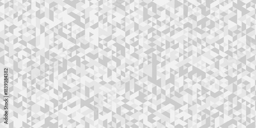 Modern low polygon abstract paper design. white and gray pattern square background. Geometric print composed of triangles. white triangle tiles pattern mosaic wallpaper background.