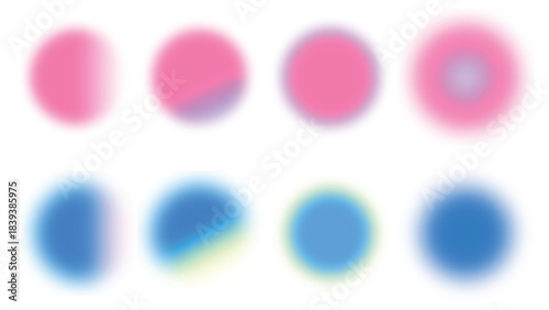 gradation radial abstract shape