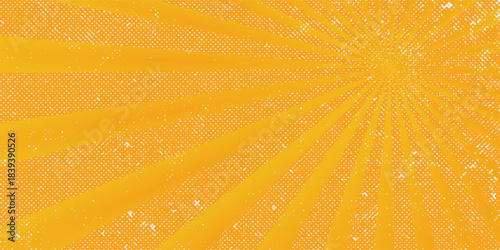 orange sun rays background design template