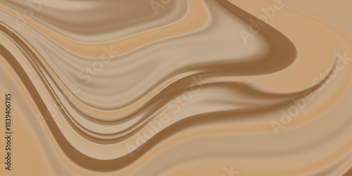 An illustration of an abstract background with brown colour. Liquid marbling paint texture background. Fluid painting abstract texture, Intensive color mix wallpaper. oil painting streaks and colorful
