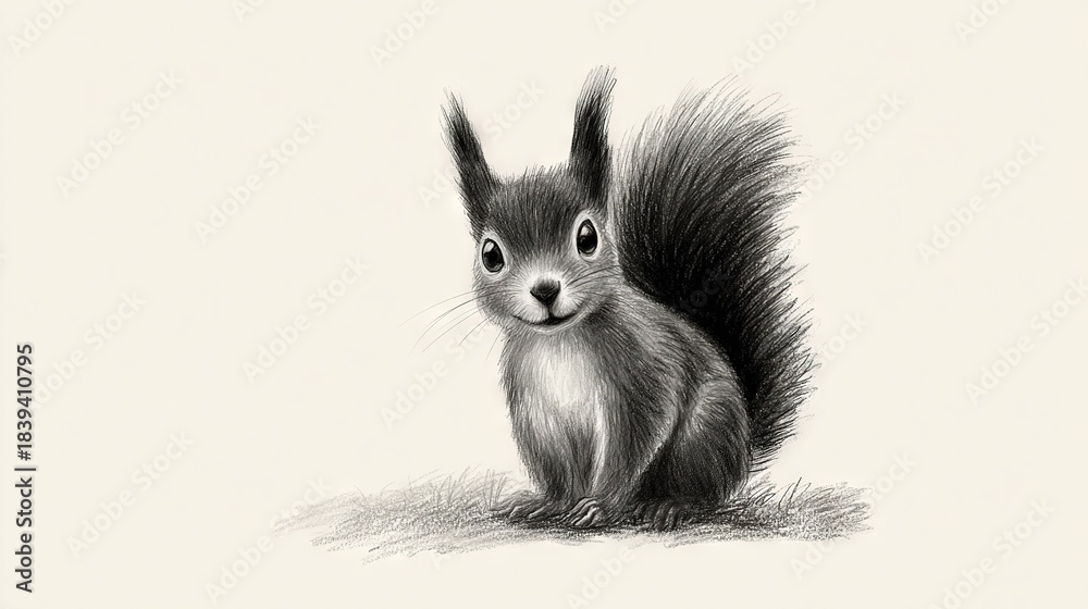 Obraz premium Squirrel Surprised