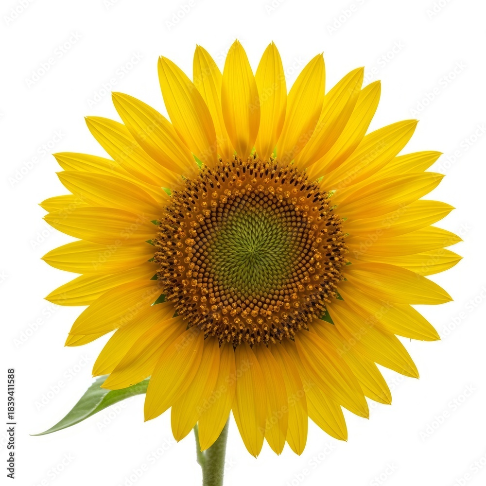 Naklejka premium sunflower isolated on white