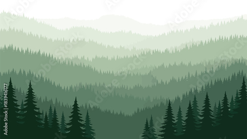 mountain landscape in the morning