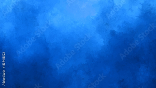 Deep Blue Abstract Texture Background With Dark Navy & Electric Blue Cloud-like Gradient. Atmospheric Moody Smoke Effect. Digital Watercolor Style for Art & Wallpapers.