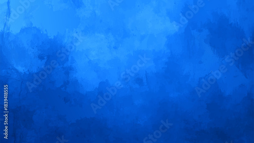 Moody Navy Blue Texture: Deep Abstract Background. Electric Blue Cloud-like Gradient. Atmospheric Smoke Effect in Digital Watercolor Style.