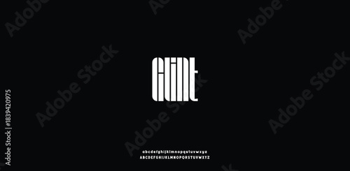  A tall, ultra-narrow font with a bright, striking vertical presence.
