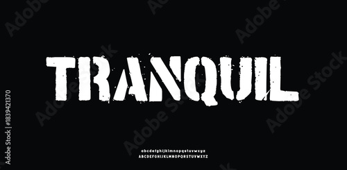 A distressed, rustic display font with a calm yet weathered aesthetic.
