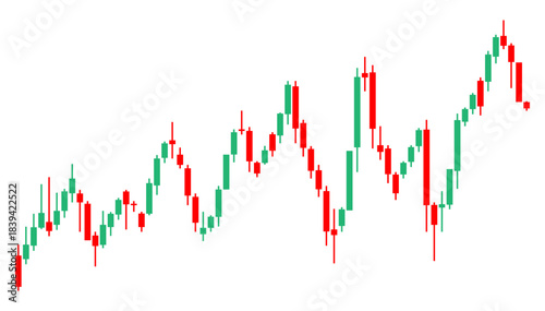 Candle stick graph chart of stock market investment trading background	