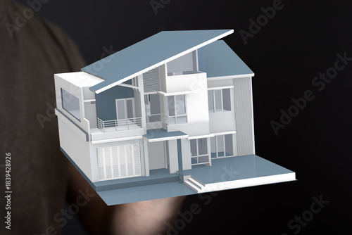 Architectural model of a co...