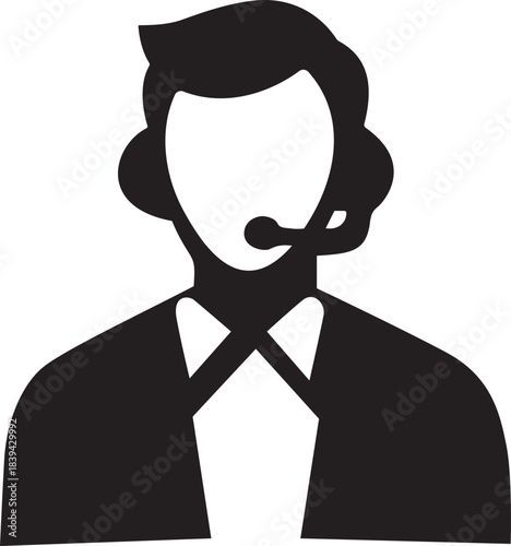 Customer support agent icon