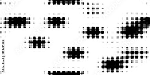 Halftone dotted background. Halftone effect vector pattern. Circle dots isolated on the white background.