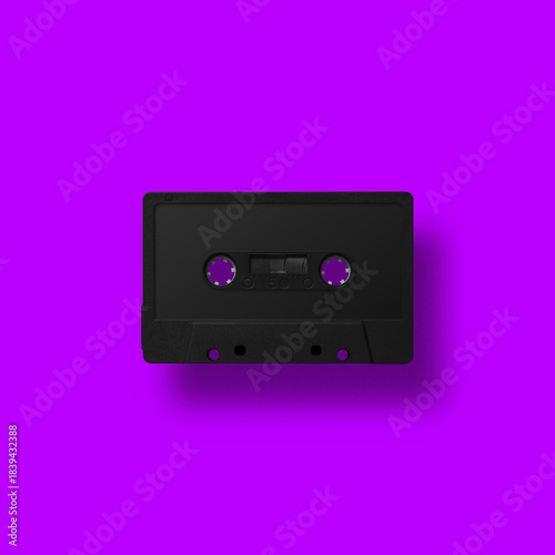 Colorful retro cassette tapes arranged over vibrant backgrounds, creating a nostalgic 80s and 90s aesthetic with bold, playful design. Imagen hecha con 3D