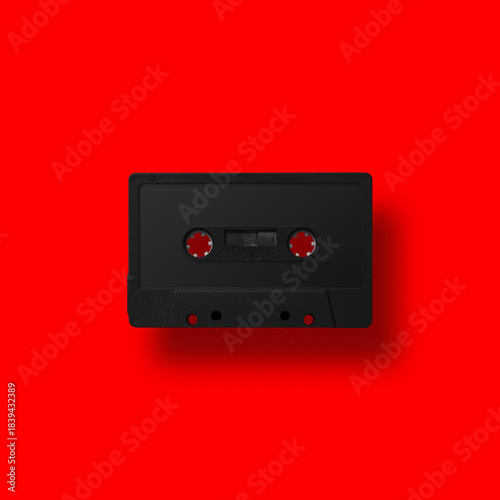 Colorful retro cassette tapes arranged over vibrant backgrounds, creating a nostalgic 80s and 90s aesthetic with bold, playful design. Imagen hecha con 3D