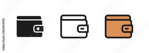 Simple icon representing a wallet, cash, or payment