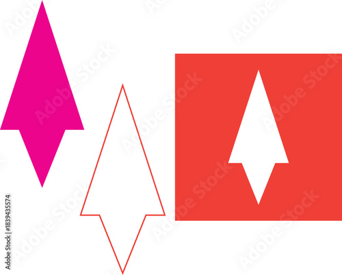 Free Download Abstract upward pointing arrow graphics design elements collection Vector - GFXLoad