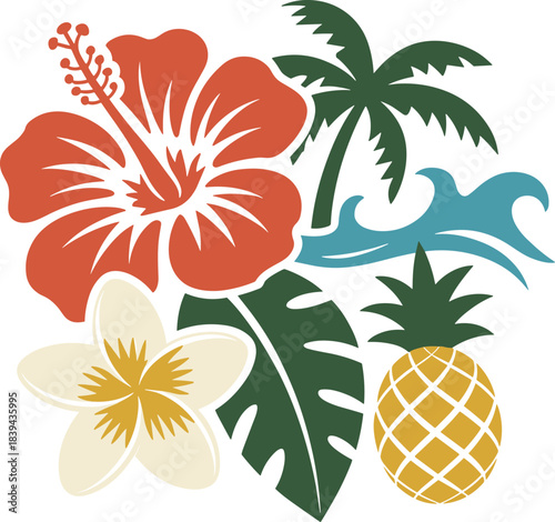 Detailed garden tools and lawn care illustration set featuring lawnmowers, planters, hand tools, watering can, and gardening equipment for outdoor and landscaping designs