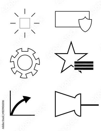 Essential UI Icons Pack – Pin, Share, Settings, Favorite & More