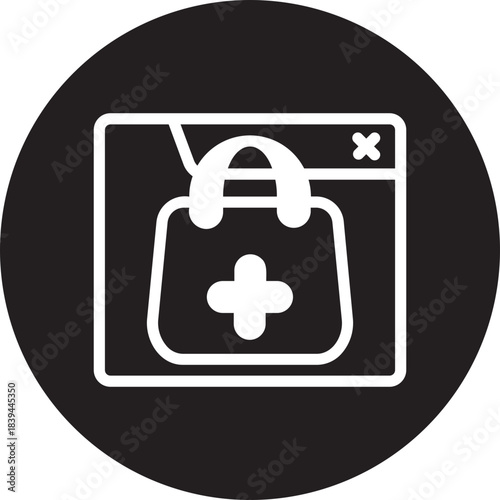 online shopping glyph icon