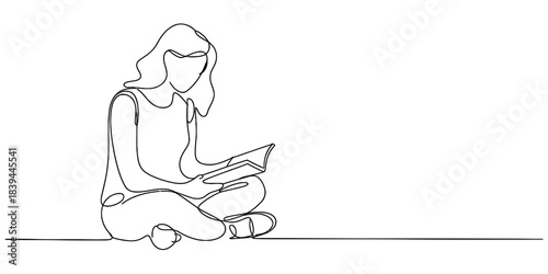 Single line drawing of a refreshing cocktail with a lime slice and two straws in a wine glass, perfect for summer drinks and party themes. Vector, illustration