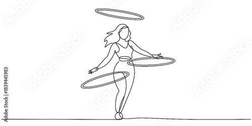 Minimalist line drawing of an ambulance vehicle with a star of life emblem, isolated on a white background, symbolizing emergency medical transport and healthcare services. Vector, illustration