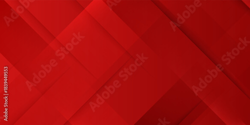 Elegant Red Geometric Abstract Background with Overlapping Shapes. Modern trendy design in Vector Illustration