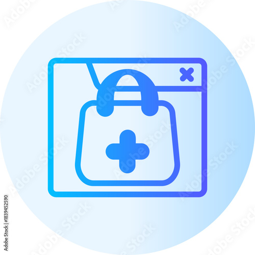 online shopping gradient icon