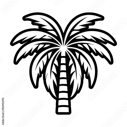  Glyph Style Palm Tree Icons 
