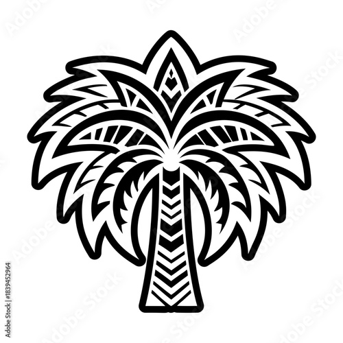  Glyph Style Palm Tree Icons 
