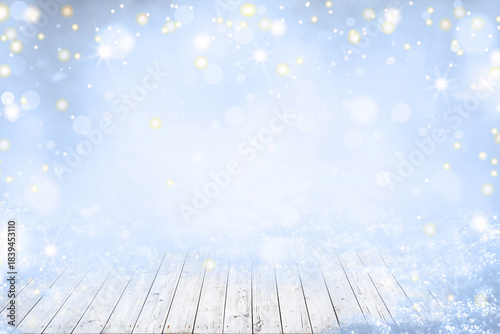 ARRIÈRE-PLAN DE NOËL AVEC PLANCHER BLANC