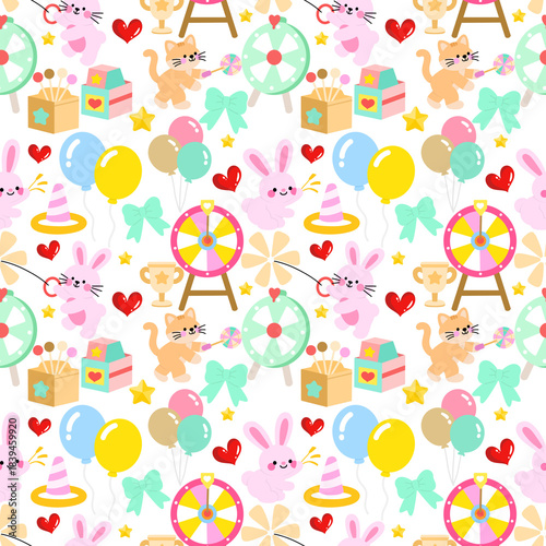 Wallpaper Mural Baby Shower Party Games Seamless Torontodigital.ca