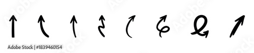 Collection of hand drawn arrows in various styles and directions symbolizing movement and progress for your next project