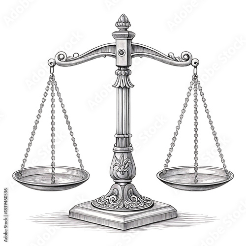 scales of justice isolated