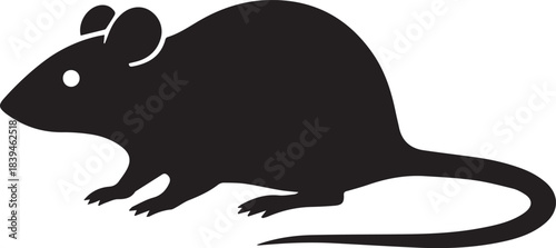 Rat Mouse Rodent Mammal Silhouette Vector