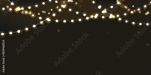 Softly glowing string lights create a warm and inviting atmosphere