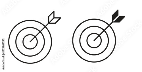 Darts icons silhouettes. Vector elements for design.