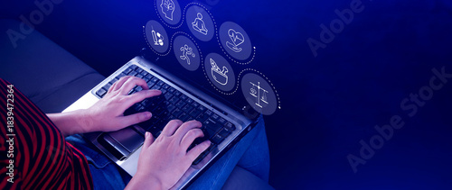 Wellness longevity and Holistic Concept. health care, including mental wellbeing, fitness, nutrition, sleep, relationships and financial balance, Personal development and balance.