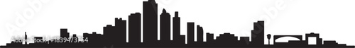 Ghaziabad Skyline Cityscape Vector City Minimalist. design Vector black silhouette