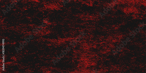 Vintage wooden wall texture with light in the dark. Red and black cracked paint texture on an old, dry, grunge wall surface background. Aged red grunge wall texture pattern design. antique, metal, art