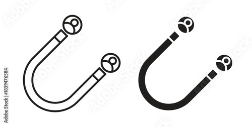 Lead generation icons silhouettes. Vector elements for design.