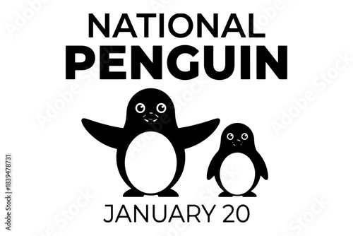 set of funny cartoon penguin,
Cute Cartoon Penguins Illustration Celebrating National Penguin Day