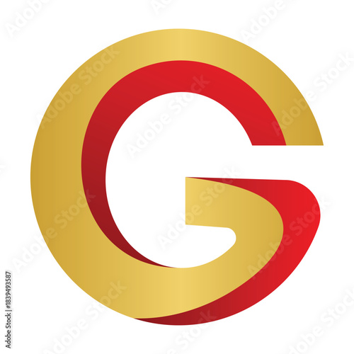 Elegant Golden G Letter Monogram Logo Vector.eps