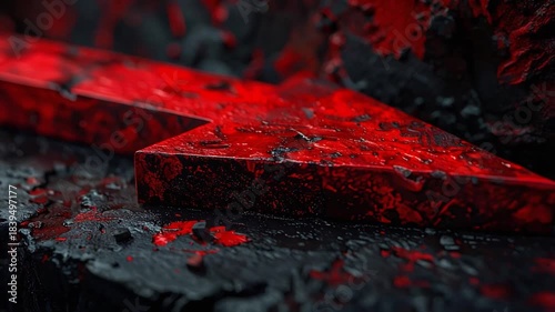 Directional Mark: An arrow, a vivid representation of guidance, stands out prominently against a textured background. The image, with its intricate details and rich tones.