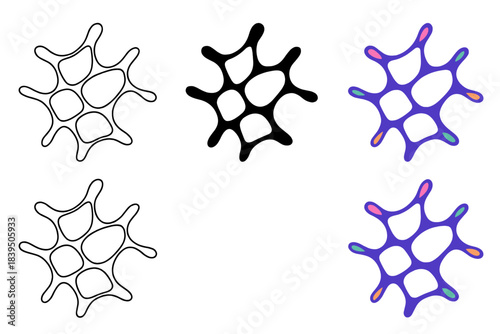 Cosmic Energy Patterns. Ocean surface illuminated by sun with descending dotted trails of zooplankton toward dark depths, subtle