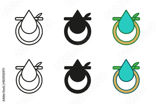 Japanese Purification Emblem. Energy band diagram simplified to represent fractionalized excitations in spin liquid phase,
