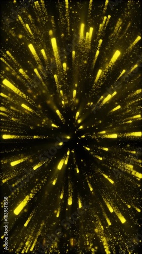 Cinematic Fast-Paced: Digital Particle Explosion and Instant Reassembly into Geometric Form