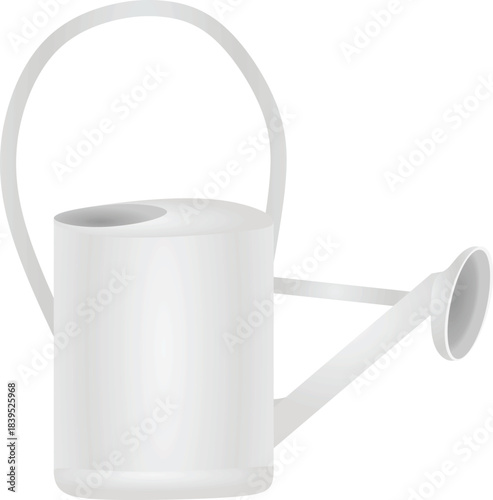 Metal water can. vector illustration