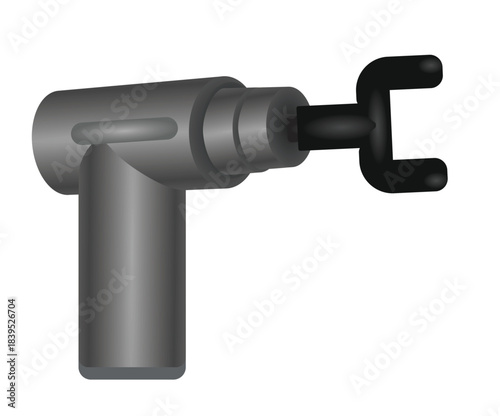 Grey at home massager. vector	