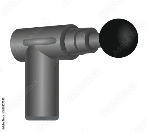 Grey at home massager. vector	